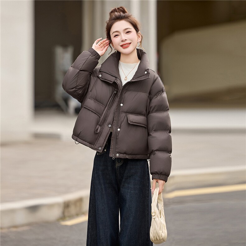 白鸭绒羽绒服外套女2025冬季新款超火漂亮时尚洋气羽绒外套宽松,女装羽绒服,依万里