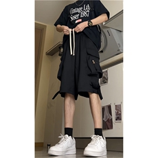 夏季百搭冲锋裤休闲裤男高街工装短裤五分裤DK615-P40，男装牛仔裤，电商D202