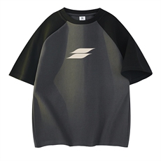 深灰拼黑袖