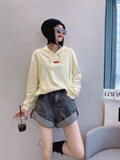 秋季戴帽长袖卫衣帽，女装卫衣/绒衫，薰衣坊