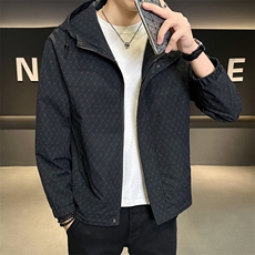店主风春季满印潮牌连帽男士休闲简约夹克外套，男装夹克，电商B255