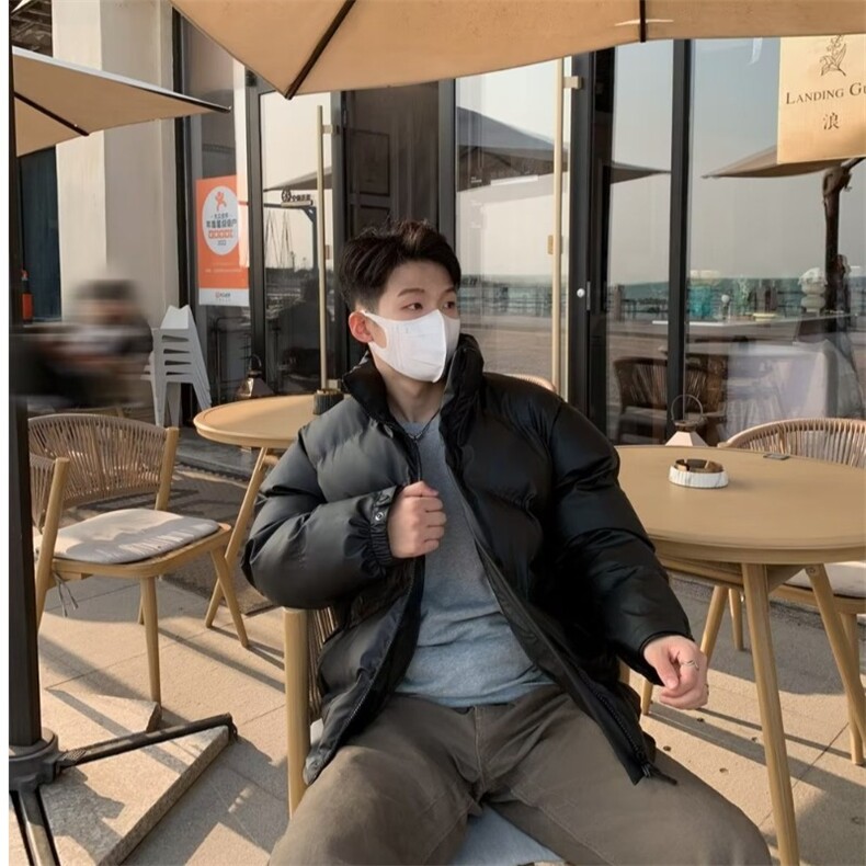 棉服外套男女冬季新款加厚保暖情侣款棉袄立领棉衣宽松面包服,男装棉衣,星座410-6（原星座1304-1）