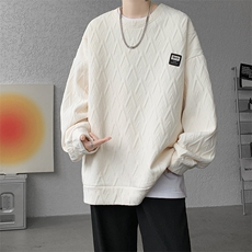 现货DSA059-WY7871-P45控68重磅提花新款面料高品质圆领大码卫衣，男装卫衣，电商A059