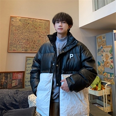 特P95控168直播品质！提花拼接加厚休闲棉衣潮流痞帅MY260，男装棉衣，电商B370