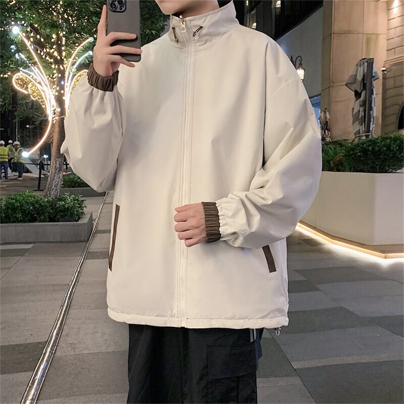 现货户外夹克男双面穿立领上衣外套支持二开JK836-P60,男装夹克,电商B306