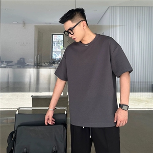 （网图）260克液氨棉 极简风钢标设计款 短袖T恤男士半袖潮流P28图片