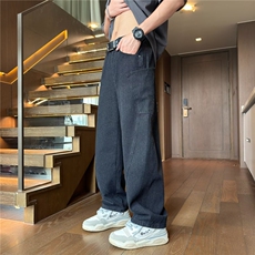 大口袋纯色牛仔裤KZ055，男装牛仔裤，星座1116A-1（原606A）
