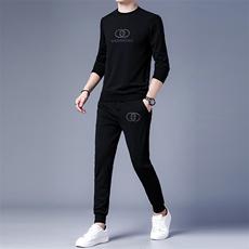 秋季休闲裤运动套装男装中年休闲卫衣服男士春秋两件套时尚百搭，男装休闲套装，电商B212（原钱塘6029）