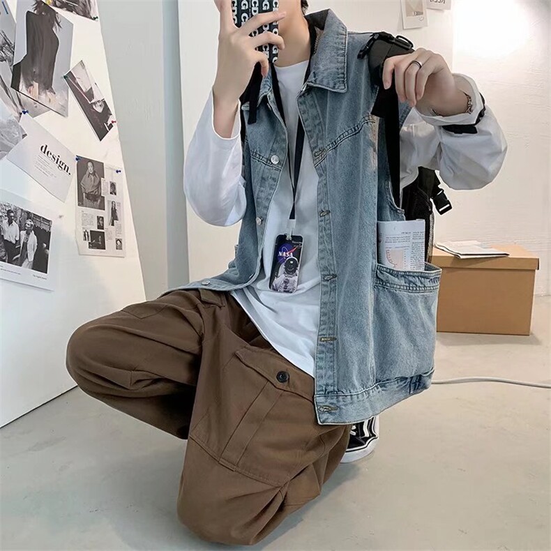 男春季新款韩版潮流马甲牛仔马甲M450P45,男装背心/马甲,星座1116-2