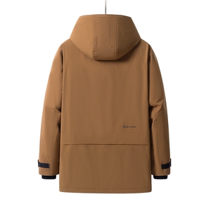 2025新款冬季90绒男士连帽纯色简约休闲羽绒服A415-509-P305图片