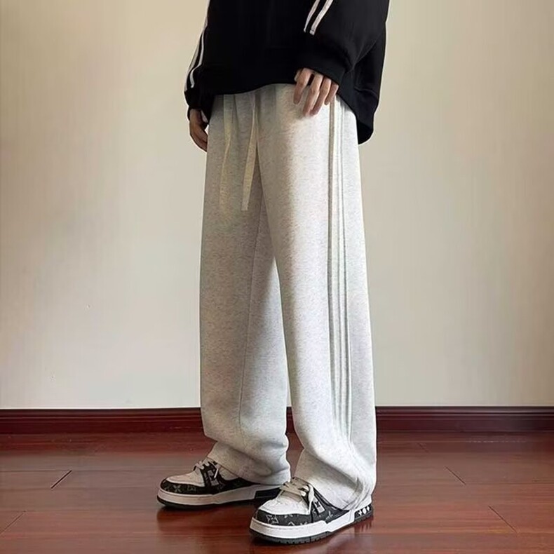 卫裤男生裤子春秋冬季新款oversize痞帅直筒宽松运动裤休闲裤长裤,男装休闲裤,星座218-8