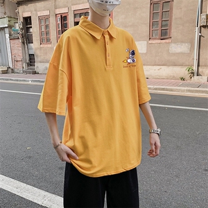 港风何 电商A088-DP1003-TP35 955氨纶 夏款宽松短袖T恤 控59图片