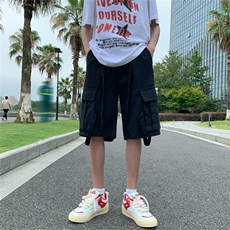 美式复古机能工装短裤男夏季运动休闲五分裤潮牌2024新款沙滩，男装休闲裤，星座716-2