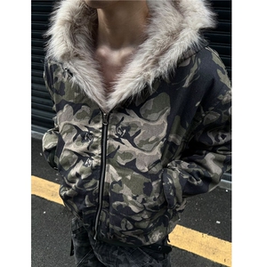 高质量迷彩连帽棉衣ZM098-P110图片