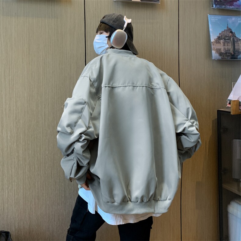 男士外套2023新款棒球领潮牌工装休闲夹克JK0683-P65,男装夹克,星座308B-2