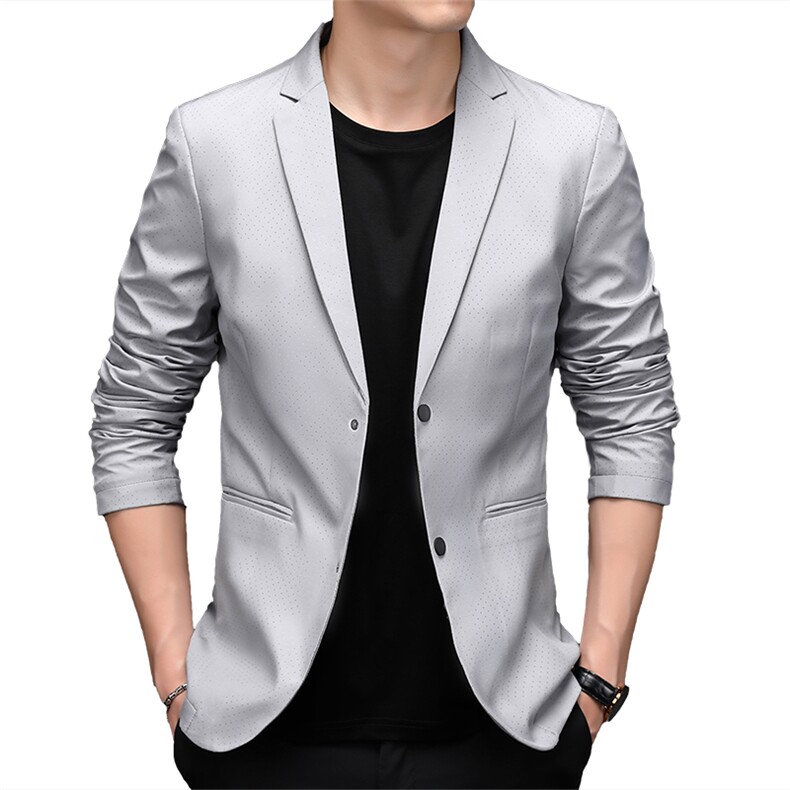 CD1922钱塘2020-2中青年男士时尚休闲帅气春秋薄款西服外套P132,男装西服,钱塘207-2