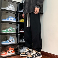 春季长裤男潮牌运动裤男士宽松束脚裤青少年休闲裤DK18P48控78，男装休闲裤，电商A086