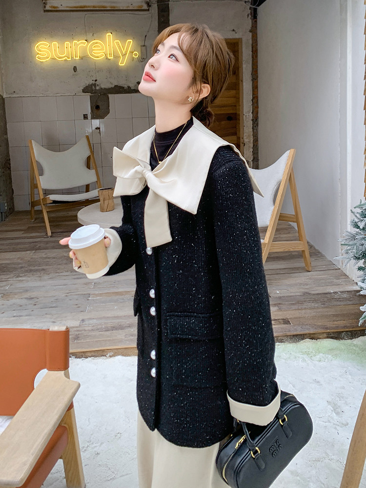 现货小香风蝴蝶节90羽绒服210-6395-P255-K378中长款,女装羽绒服,韩蜜菓