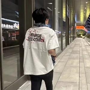 万针全刺绣工艺抖音得物高品质260克重磅纯棉双纱美式高街短袖T恤图片