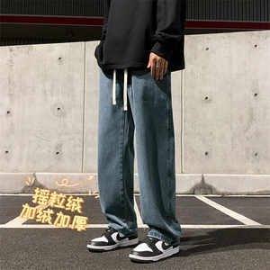 直筒牛仔裤男款秋冬加绒美式宽松百搭K823特批35-加绒特批45图片