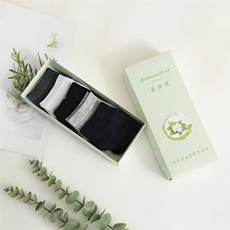 新款薄荷袜低筒透气舒适男女通用五双装，袜子，九魅羊