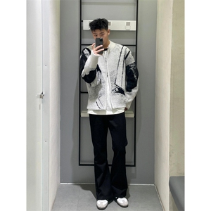 【有货】cleanfit撞色毛衣男秋冬高级痞帅开衫针织衫B06LL-特P68图片