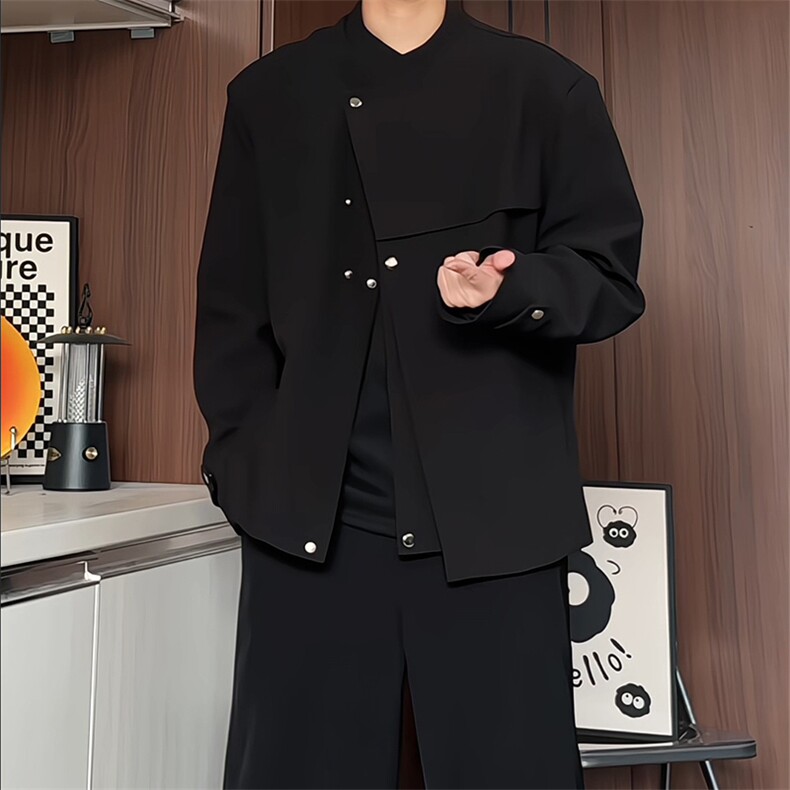XF2607/P75春装新款现货新中式小西服男潮外套上衣,男装西服,电商A141