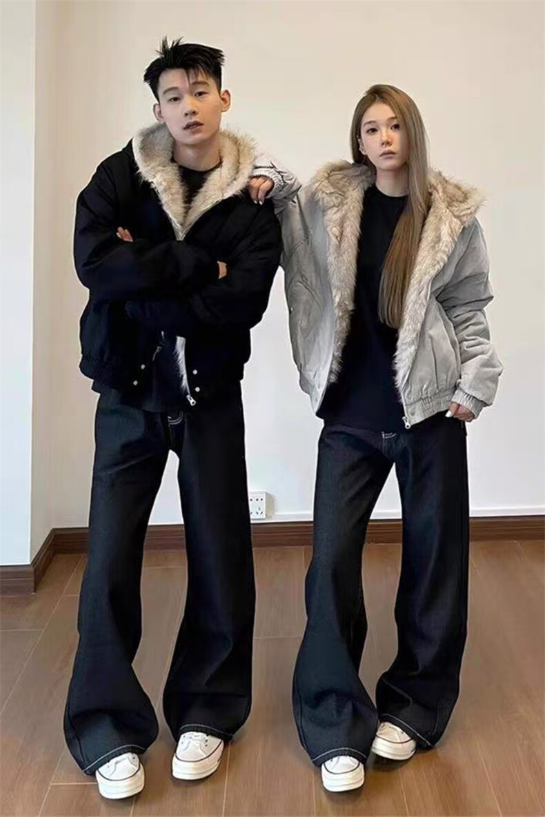 网图美式座山雕加绒加厚棉服男女秋冬宽松休闲棉衣-A2347P120,男装棉衣,电商B241