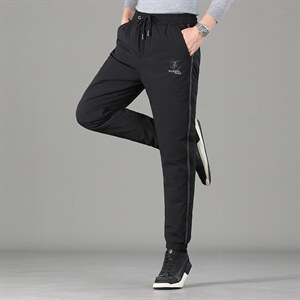 冬季新款男士时尚休闲细带保暖运动90绒羽绒裤YYYK5212-P126,男装棉裤,钱塘6003A(原)4033A