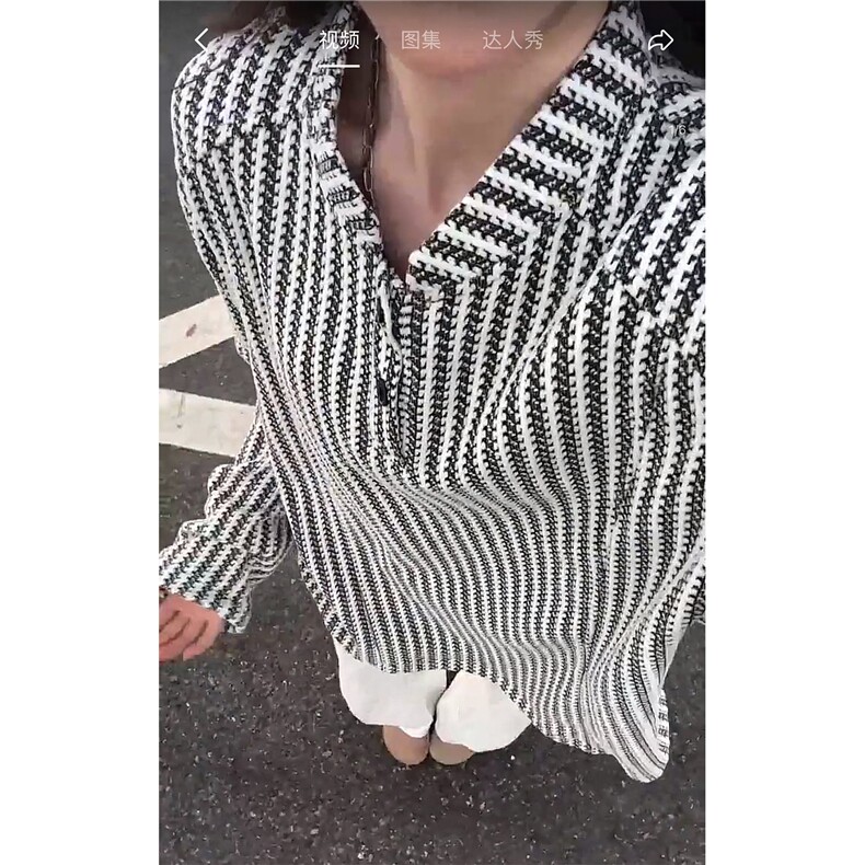 鱼骨纹亨利领长袖T恤男秋美式复古重磅卫衣千鸟格内搭情侣打底衫,男装Polo衫,电商A233-1