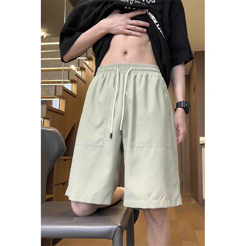 港风工装休闲裤高街五分裤宽松沙滩裤直通短裤DK311P28,男装休闲裤,星座1204-3