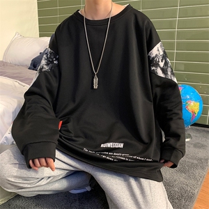 7XL-M加肥加大码港风卫衣男2023春季新款慵懒风长袖胖子上衣控68图片