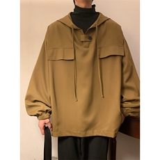 现货DSA059-7839-P45控68秋季连帽休闲宽松高品质百搭卫衣上衣，男装卫衣，电商A059