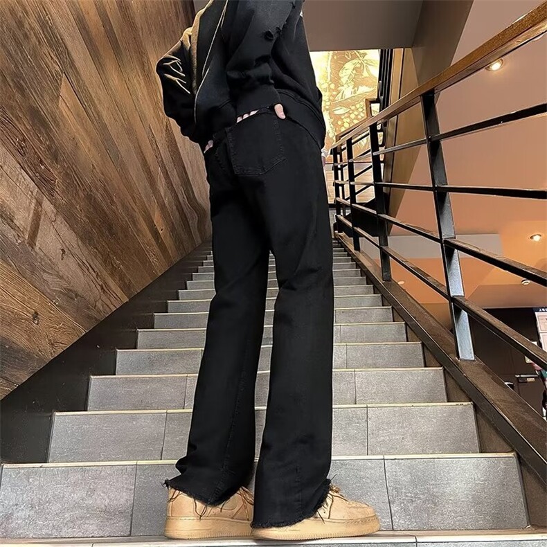美式微喇毛边牛仔裤R998P36,男装牛仔裤,星座1116-2