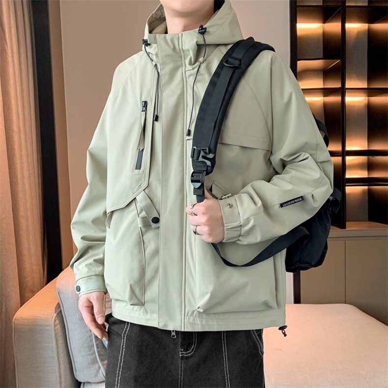 夹克外套男冲锋衣春秋季短款登山男士休闲工装轻户外JK136-P88,男装夹克,星座308B-2