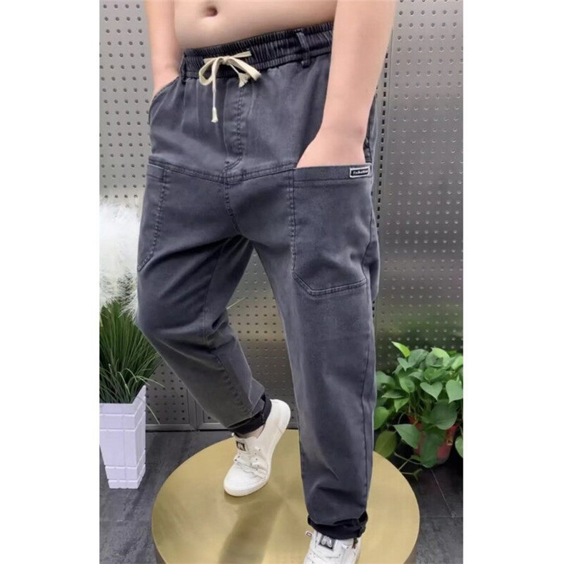 春秋季肥佬运动裤男宽松大码嘻哈潮牌男装裤子胖子工装休闲裤男生,男装休闲裤,星座506A