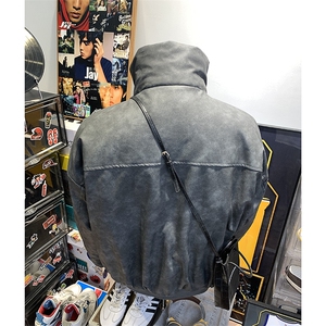 405A  美式复古个性金属设计短款皮衣棉服 MY24916-特批108控178图片
