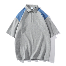新款潮流立体亮片字母休闲圆领落肩袖宽松男士T恤ZDP3319-P53，男装T恤，星座717