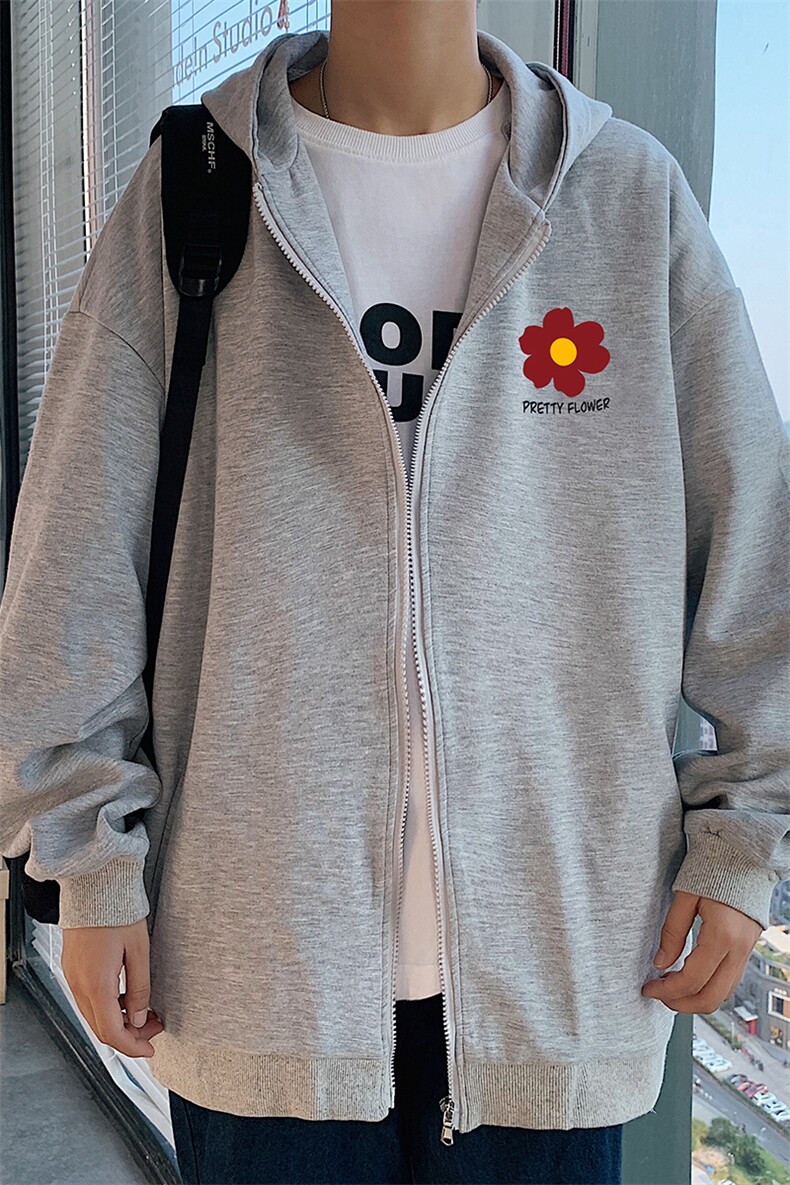 KS21257-P38连帽开衫卫衣男运动外套大码班服,男装卫衣,电商A040