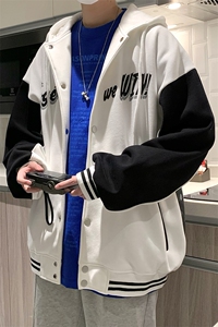 22冬新款宽松休闲oversize港风百搭加厚外套拉链衫 B266-Y620-P80图片