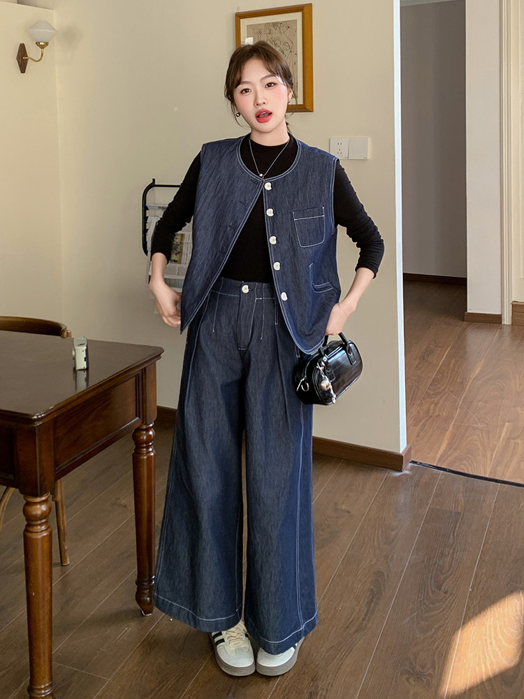 2025年春季新款马甲两件套,女装套装/套裙,秋水欣儿
