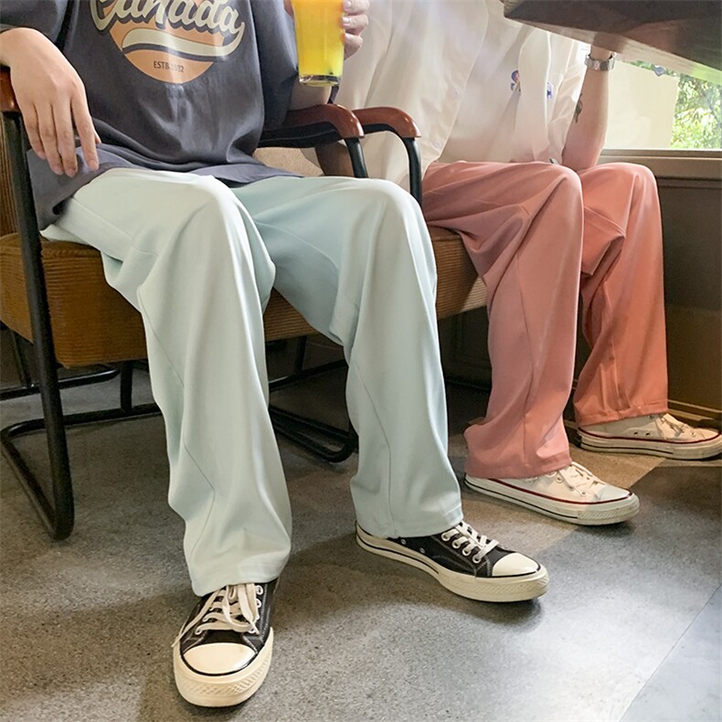 夏季拖地冰丝西裤宽松直筒超薄垂感拖地裤XZ1004-1KZ1668P35控58，男装休闲裤，星座715