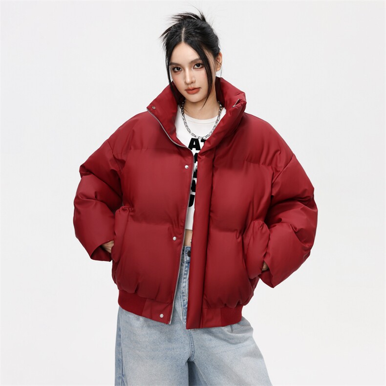 2025日系冬季立领保暖防风防水棉衣面包服外套男女同款XY2514-P80图片