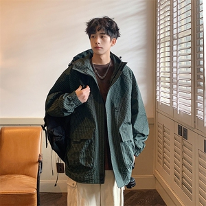 新款现货户外连帽夹克男 三防冲锋衣外套JK811 -P85图片