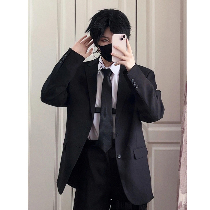 2024秋冬季潮流韩版男士上衣帅气宽松港风西装TW01-P65,男装西服,星座1109-3