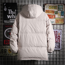 港风ins羽绒服男女同款带帽字母印花白鸭绒Y5813-P190【特价】，男装羽绒服，电商A007