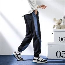 7XL-M加肥加大码港风卫裤男2023春夏季新款胖子休闲束脚裤控价79，男装休闲裤，钱塘717(原712)