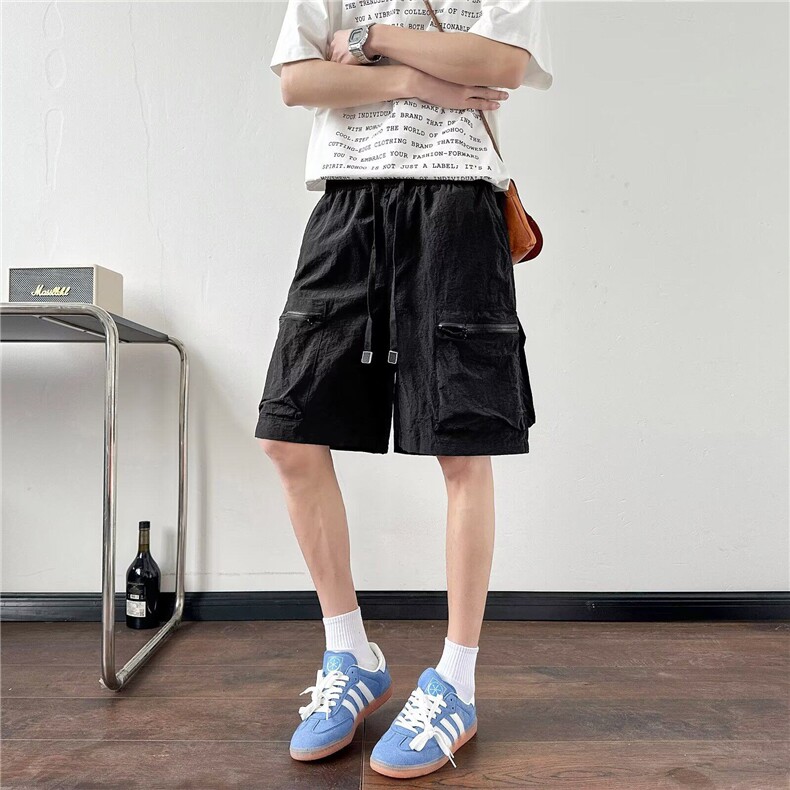 休闲短裤男韩版潮流高街帅气百搭2025夏季ins五分裤K6243-P32，男装牛仔裤，星座412-3