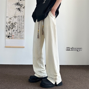 XZ616 春夏季新款新中式盘扣设计款休闲裤 TY2445 特P30控58图片