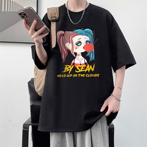 麂皮绒短袖t恤男大码半袖男 JD82298-P25图片